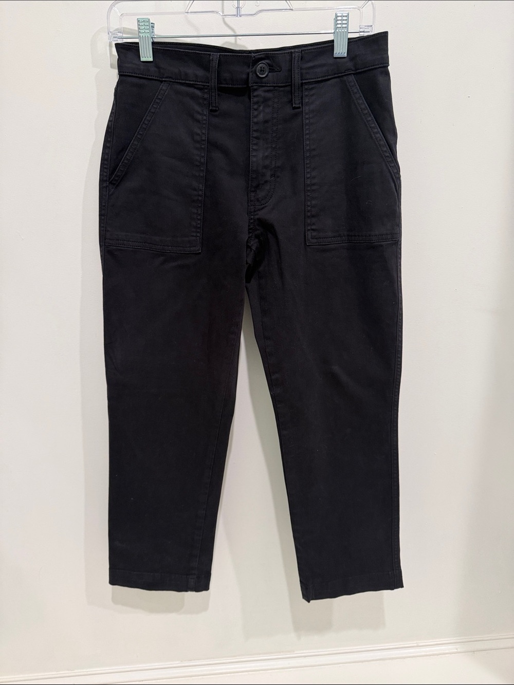 Ladies Lucky Brand Black Casual Slim Tapered Pants